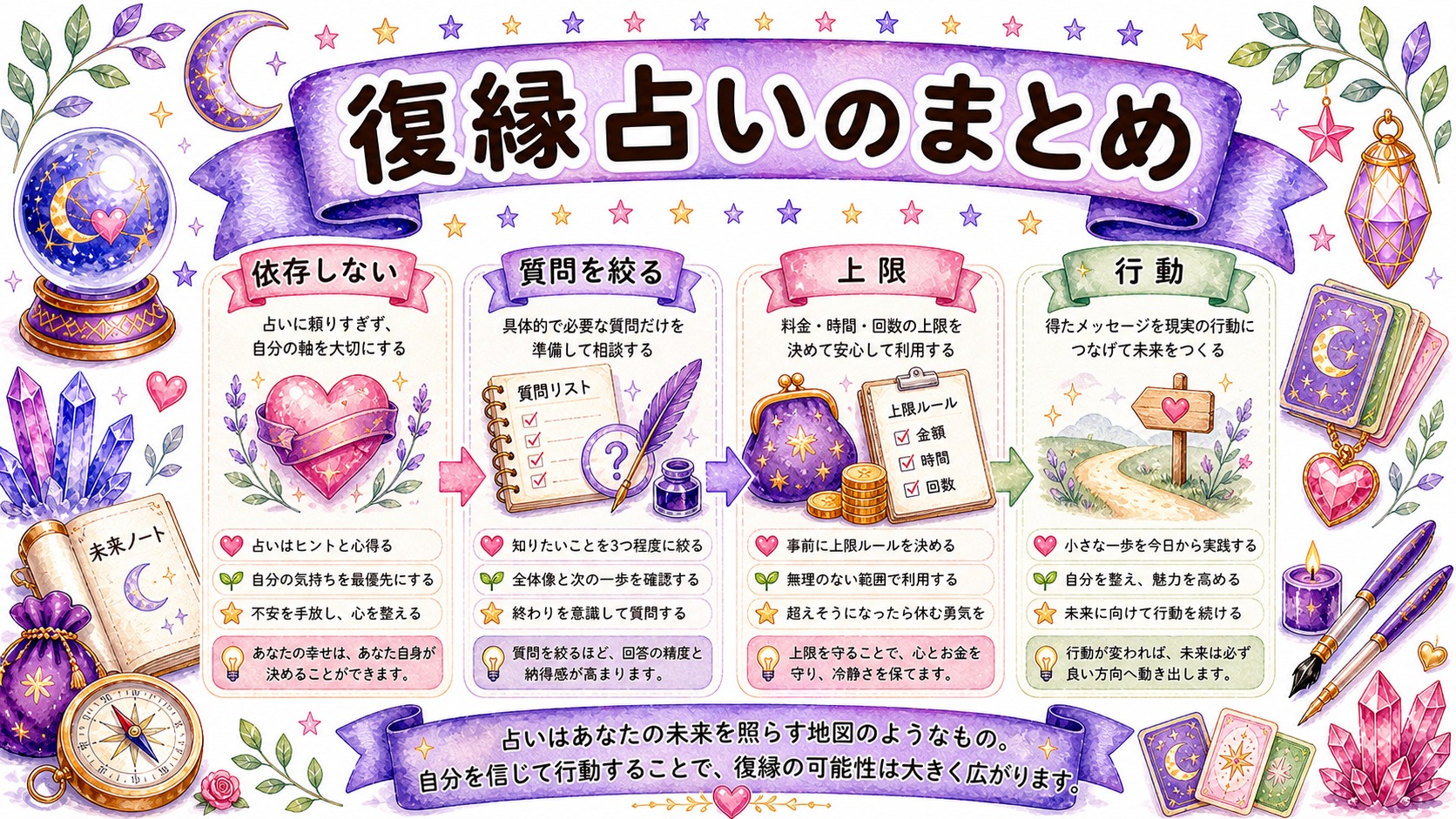 復縁占い やめた方がいいのまとめ図解