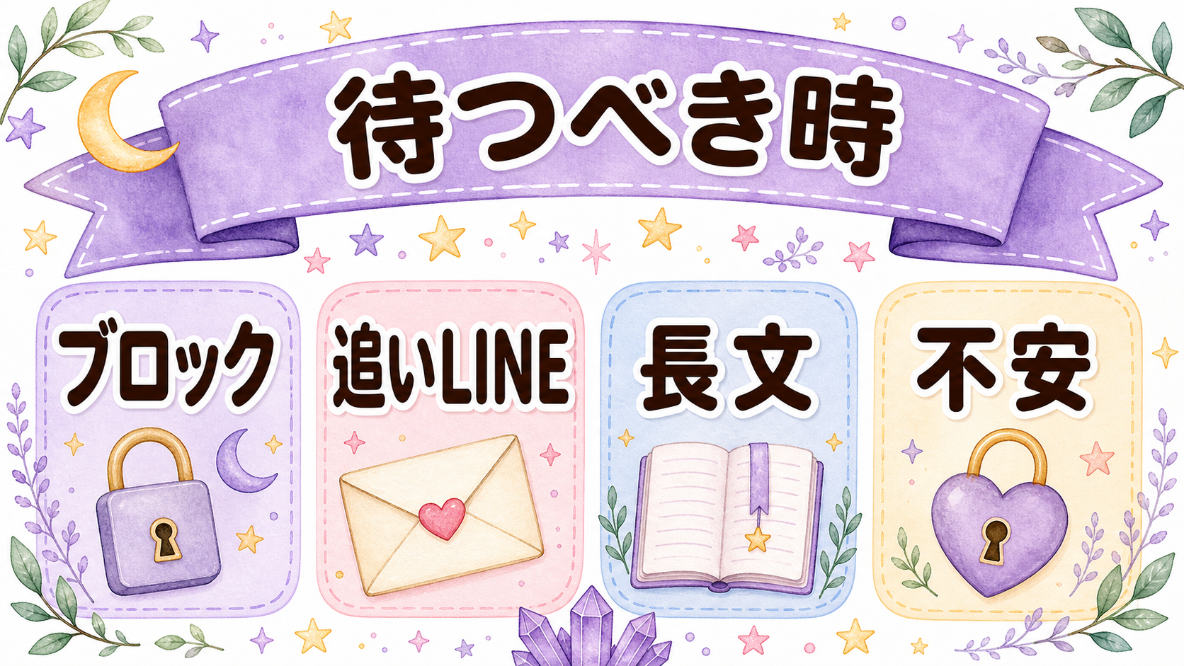 ツインレイのサイレント中に連絡しない方がいいケースの図解
