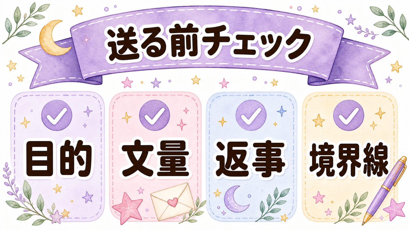 連絡前の30秒チェックを示す図解