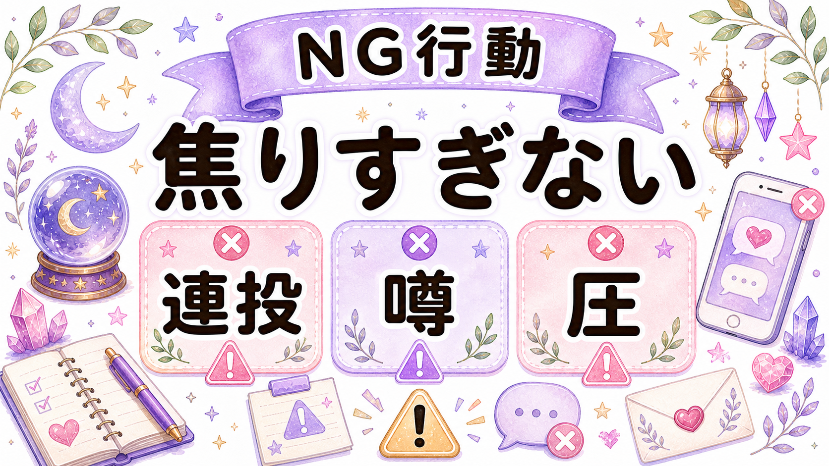 職場恋愛で避けたいNG行動と注意点の図解