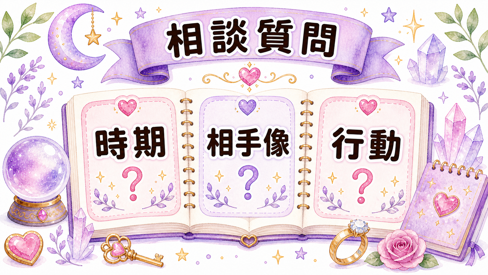 結婚できない原因を電話占いで相談する時の質問例の図解