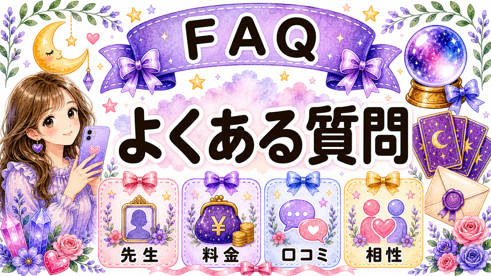 ピュアリのおすすめ先生はどう選ぶ?恋愛・復縁で相性を外さない見方のFAQ図解