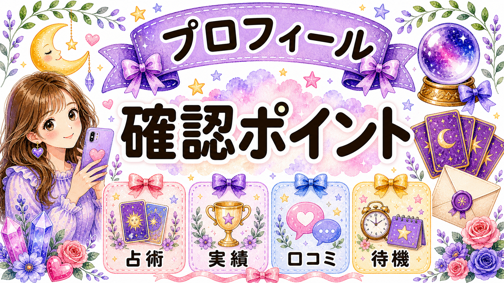 ピュアリで確認したいプロフィール項目の図解