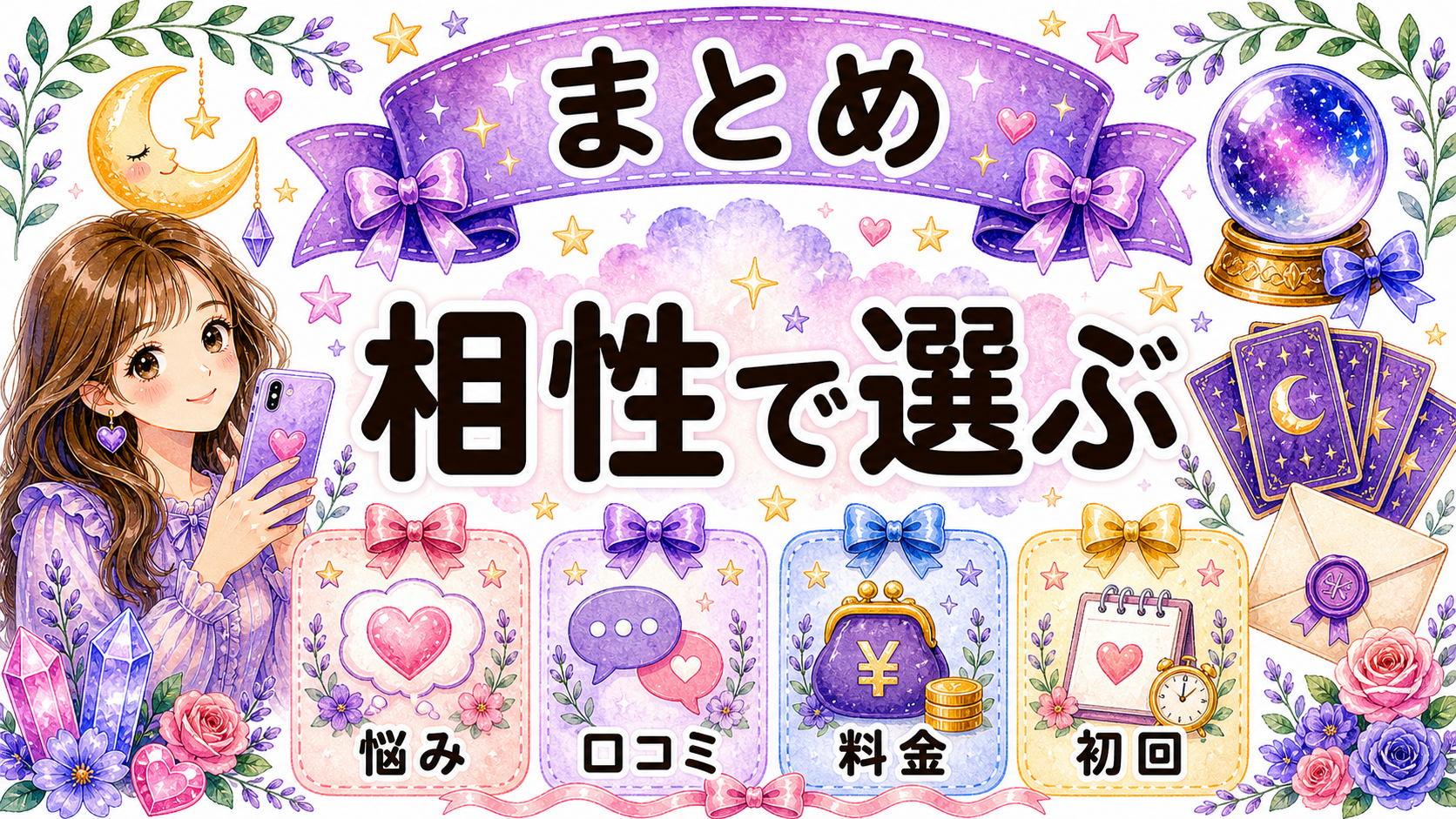 ピュアリのおすすめ先生はどう選ぶ?恋愛・復縁で相性を外さない見方のまとめ図解