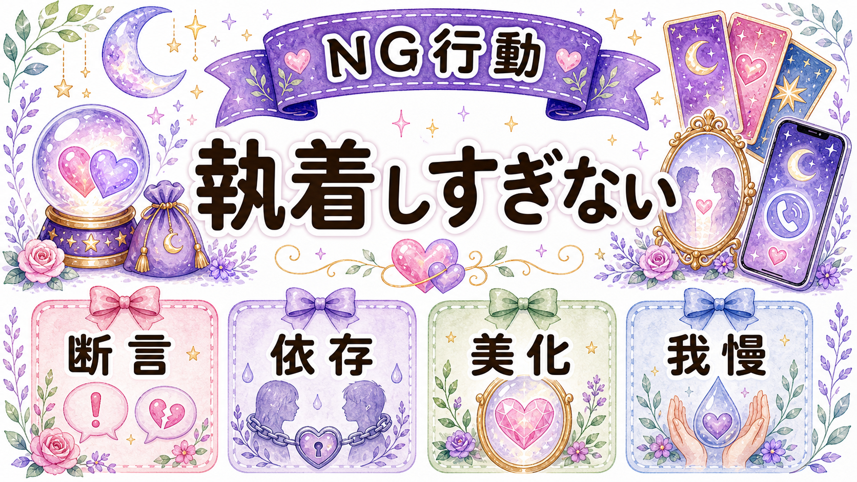 占いでやってはいけない頼り方の図解