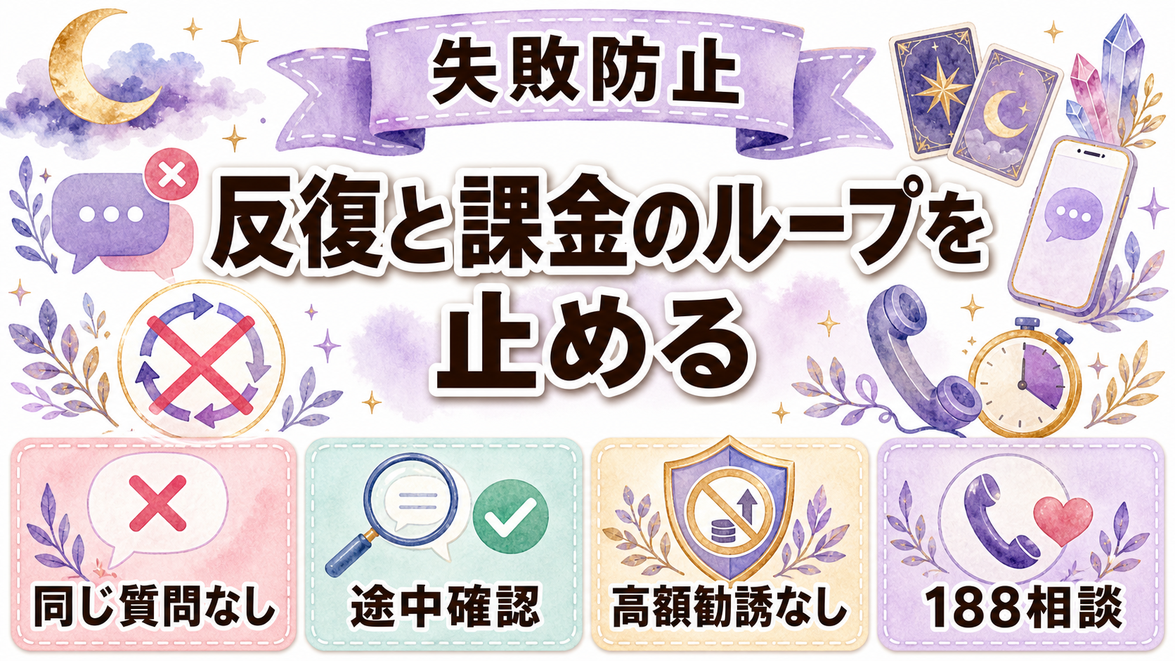 チャット占いと電話占いを比較|料金・向く悩み・選び方の違い チャット占い・電話占いで失敗しやすい使い方
