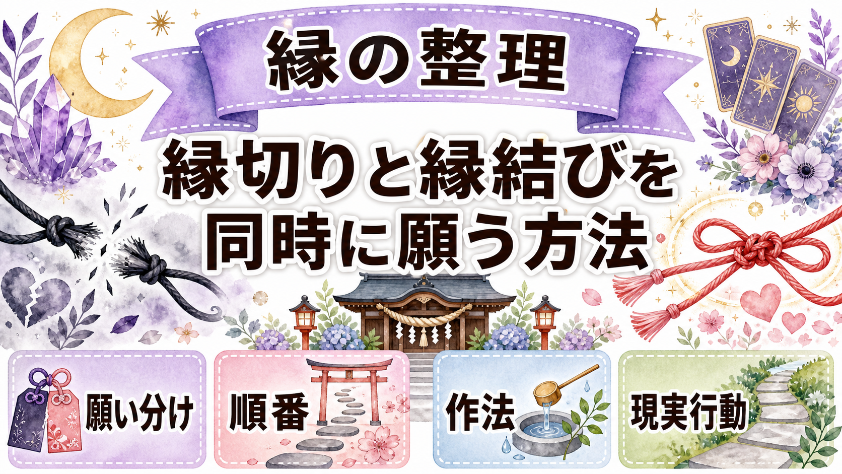 縁切りと縁結びを同時にしても効果はある？順番・願い方・注意点