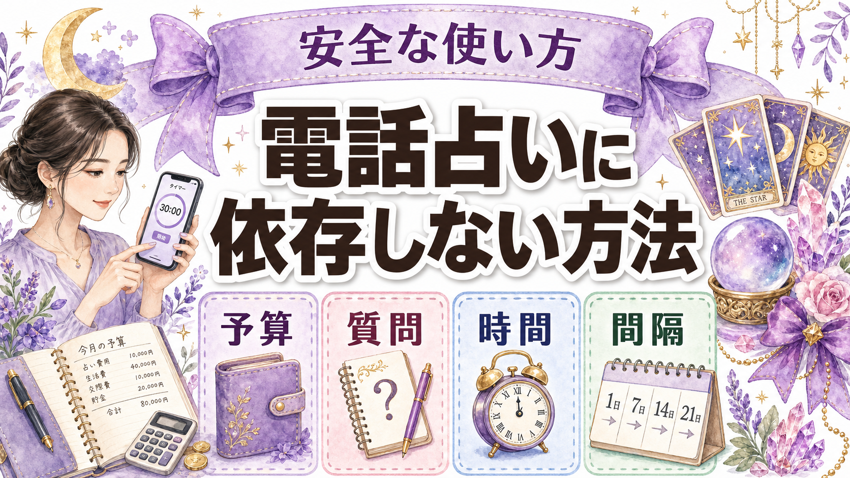 電話占いに依存しない使い方｜予算・回数・質問を決める8つのルール