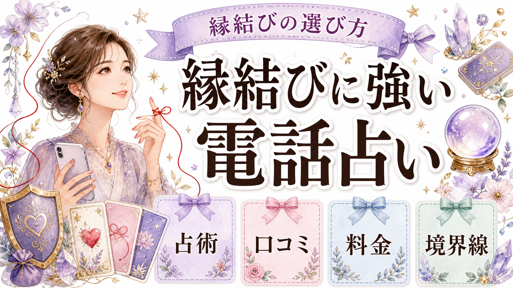 縁結びに強い電話占いの選び方｜強力をうたう先生・口コミ・相談準備