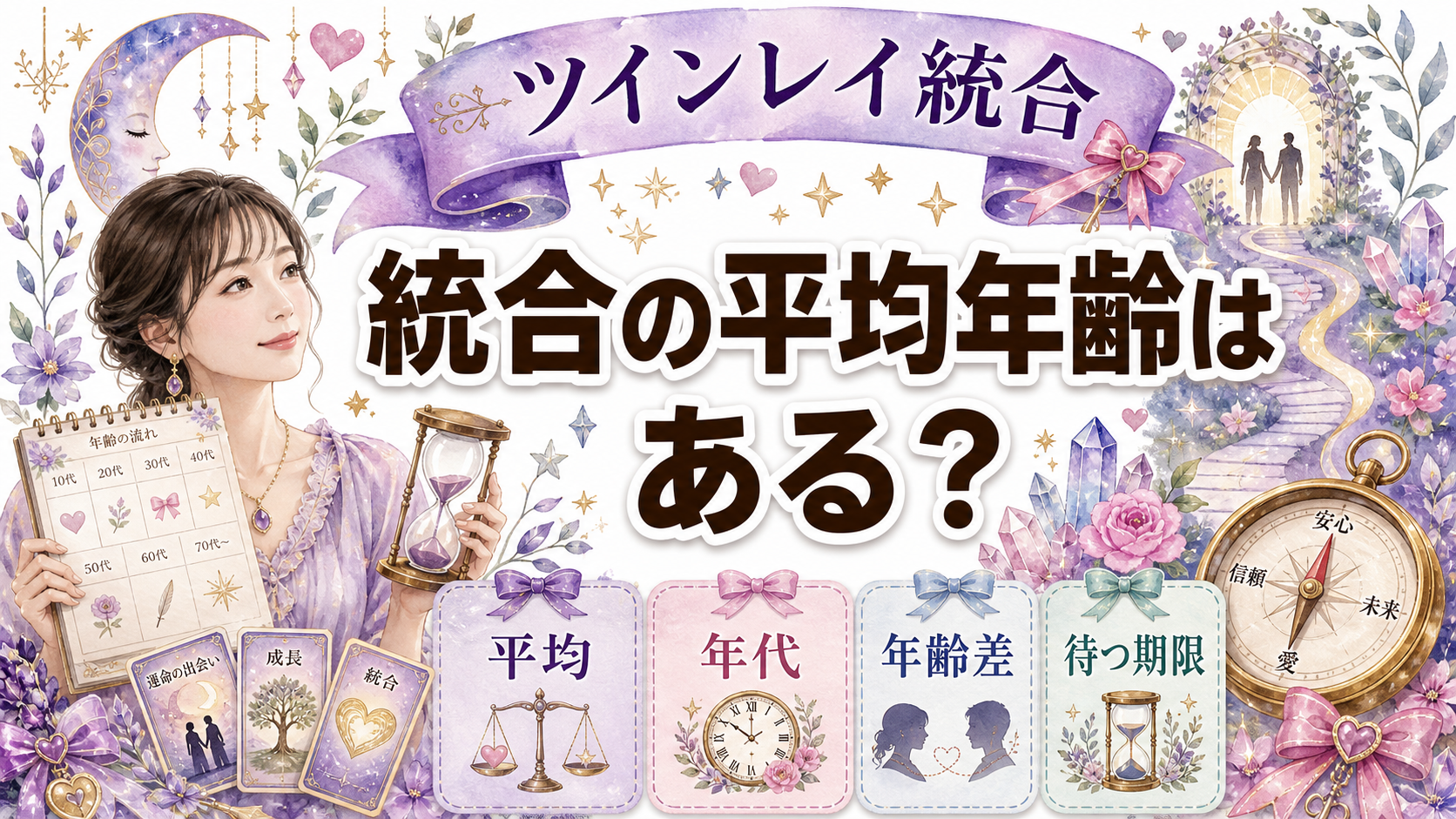 ツインレイ統合の平均年齢は？年代別の悩みと統合を急がない考え方