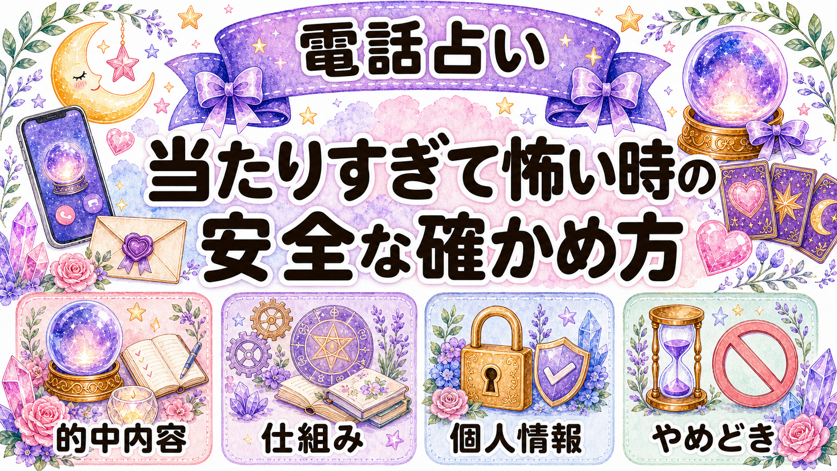 電話占いが当たりすぎて怖い時の考え方｜仕組み・安全な使い方・やめどき