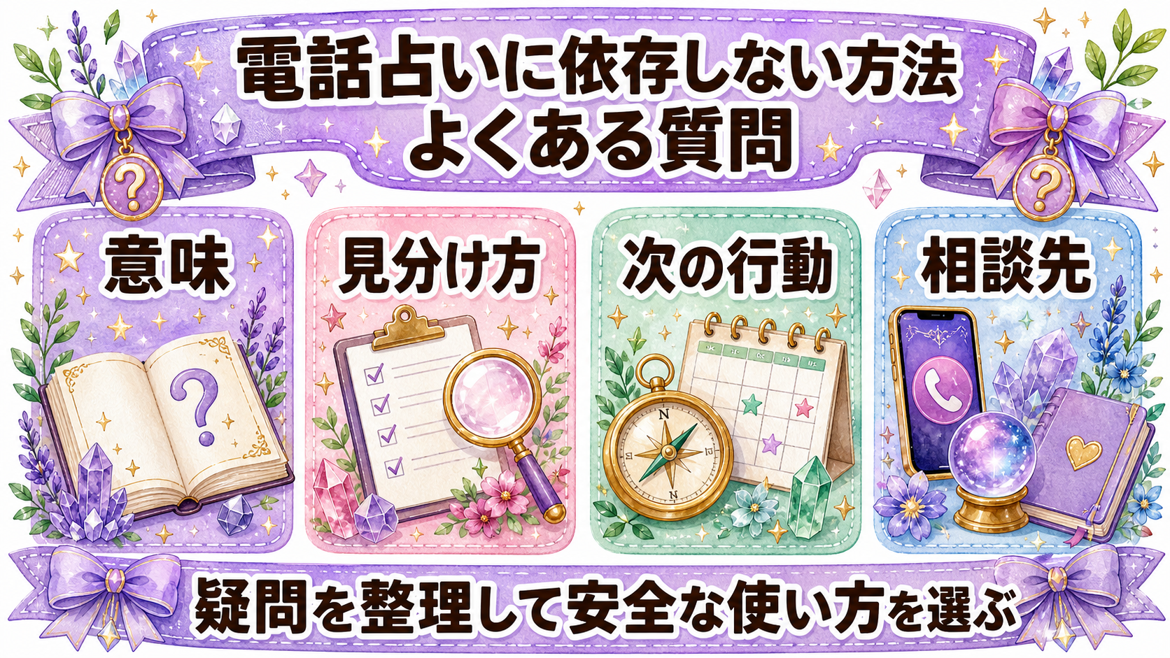 電話占いに依存しない使い方|予算・回数・質問を決める8つのルール よくある質問