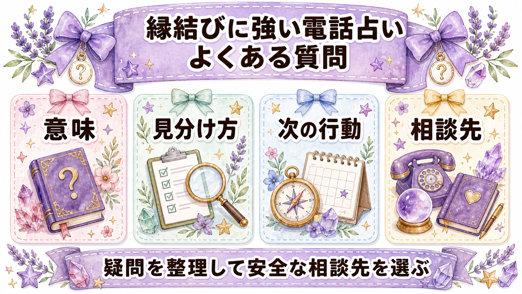 縁結びに強い電話占いの選び方｜強力をうたう先生・口コミ・相談準備 よくある質問
