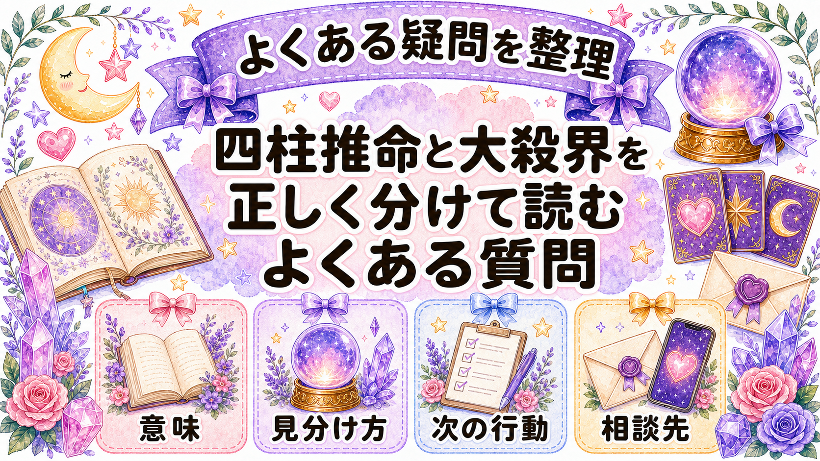 四柱推命の大殺界とは?六星占術との違い・空亡の意味と過ごし方 よくある質問