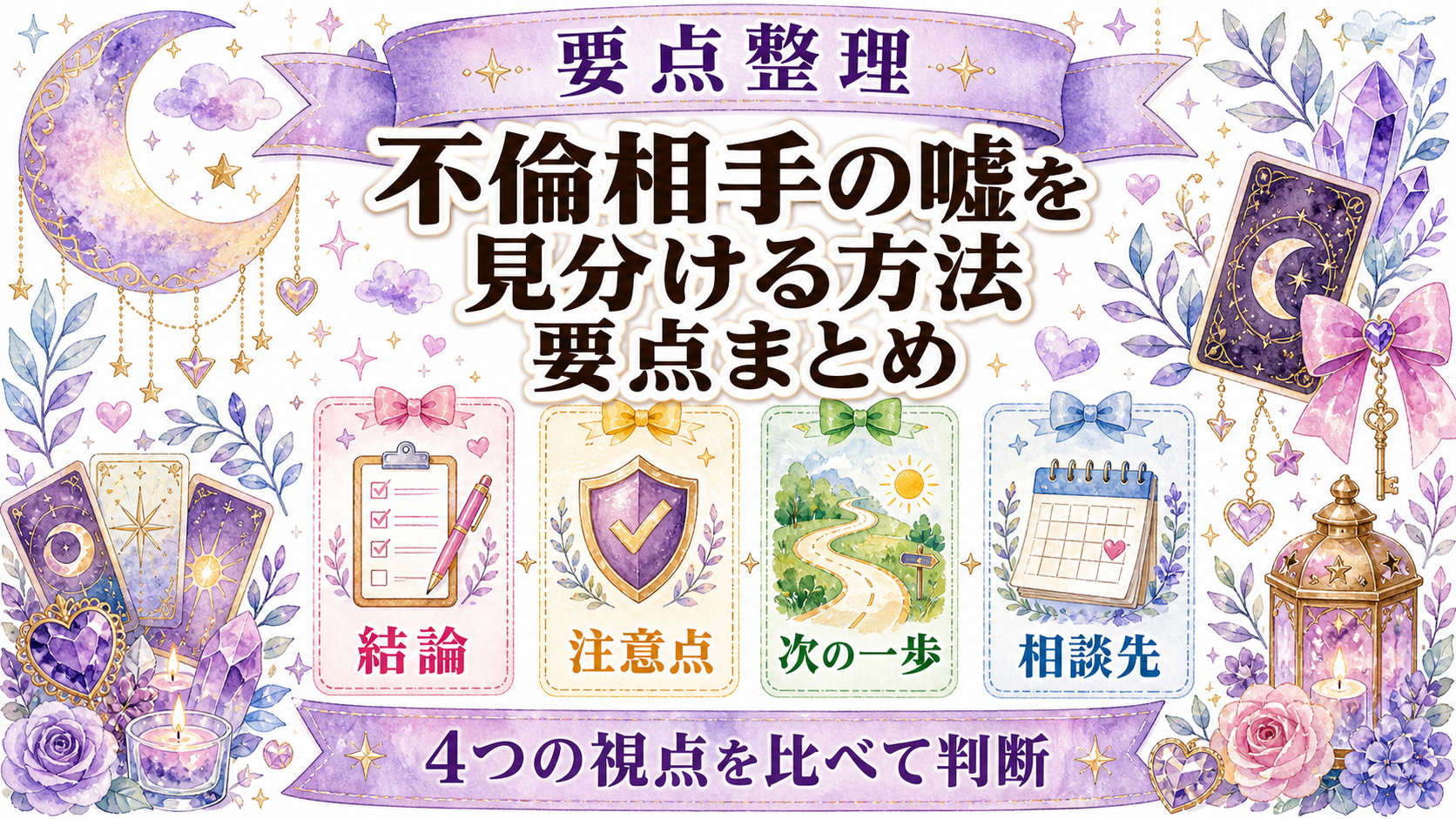 不倫相手の嘘を見分ける方法|離婚予定・会えない理由・約束の確認点 まとめ