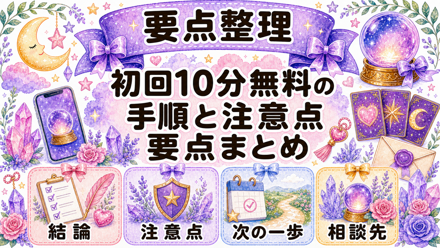 ヴェルニ初回10分無料の手順｜4,000円分特典を損せず使う登録・鑑定ガイド まとめ
