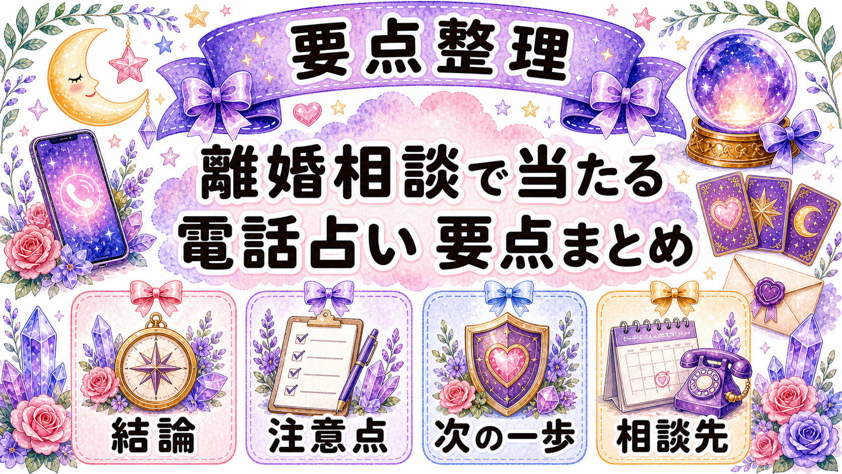 離婚相談で当たる電話占いの選び方|聞けること・質問例・注意点 まとめ
