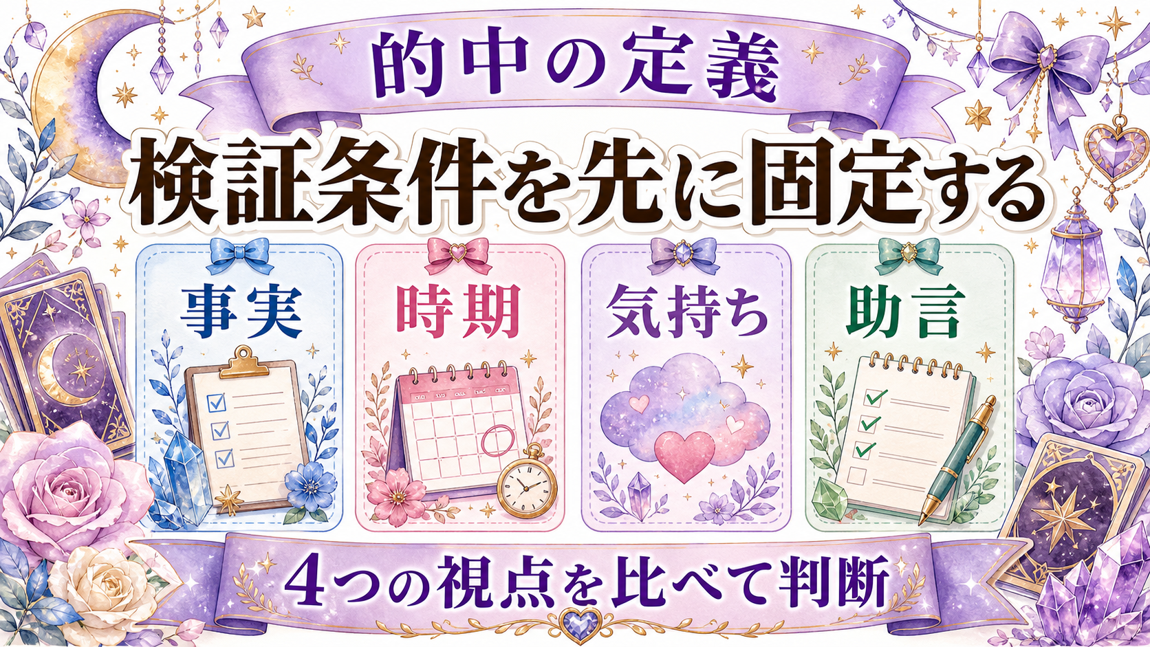電話占いが当たる確率は何%?根拠の見方と外れを減らす使い方 何を当たりと数えるかを決める