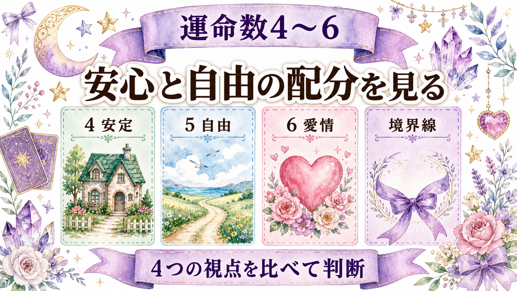 数秘術の運命数が示す恋愛傾向｜計算方法と1〜9・11・22・33の意味 運命数4・5・6の恋愛傾向