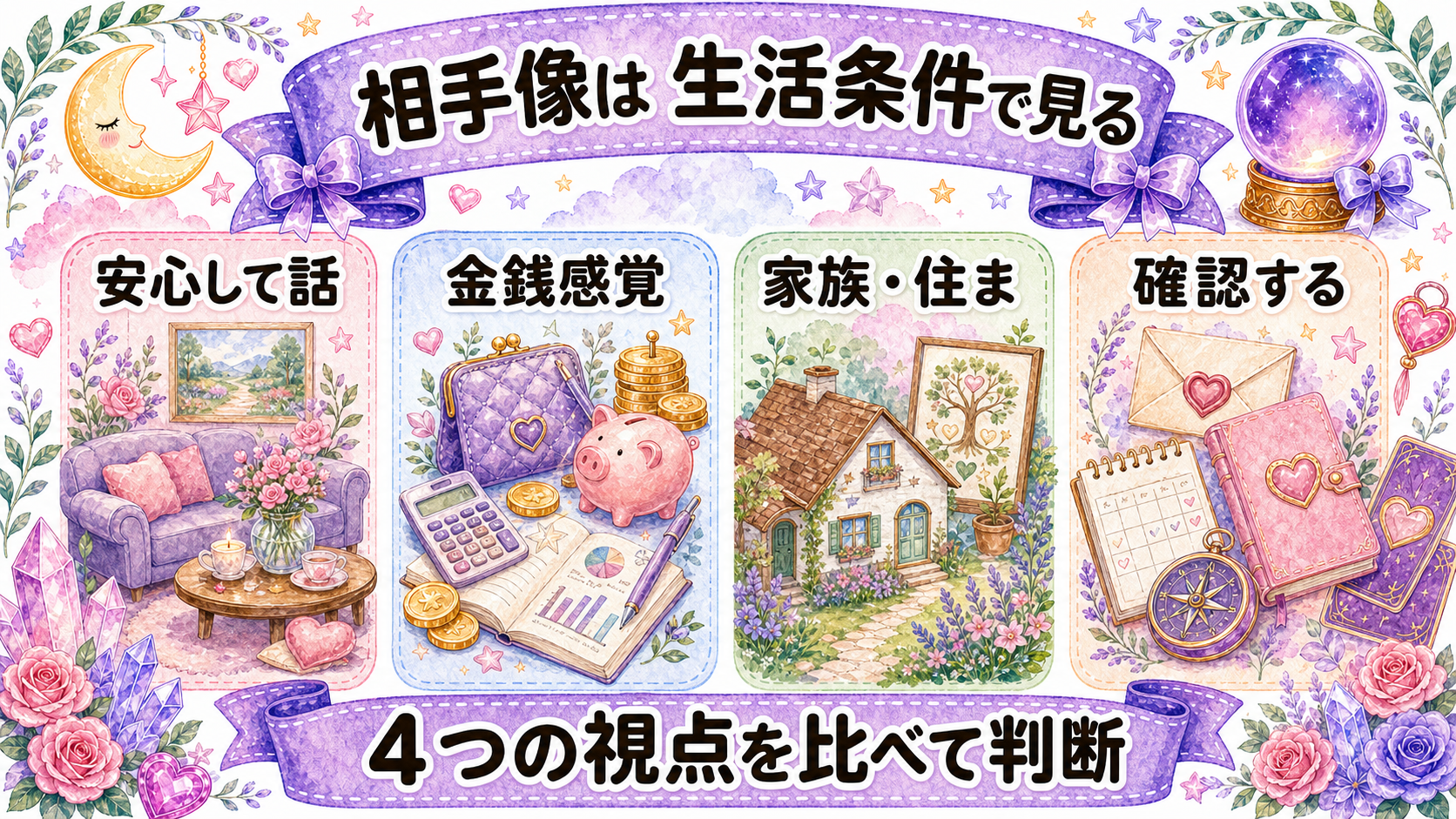 結婚できる占いは当たる?時期・相手・行動を相談する質問例 結婚相手の特徴を占う時の見方
