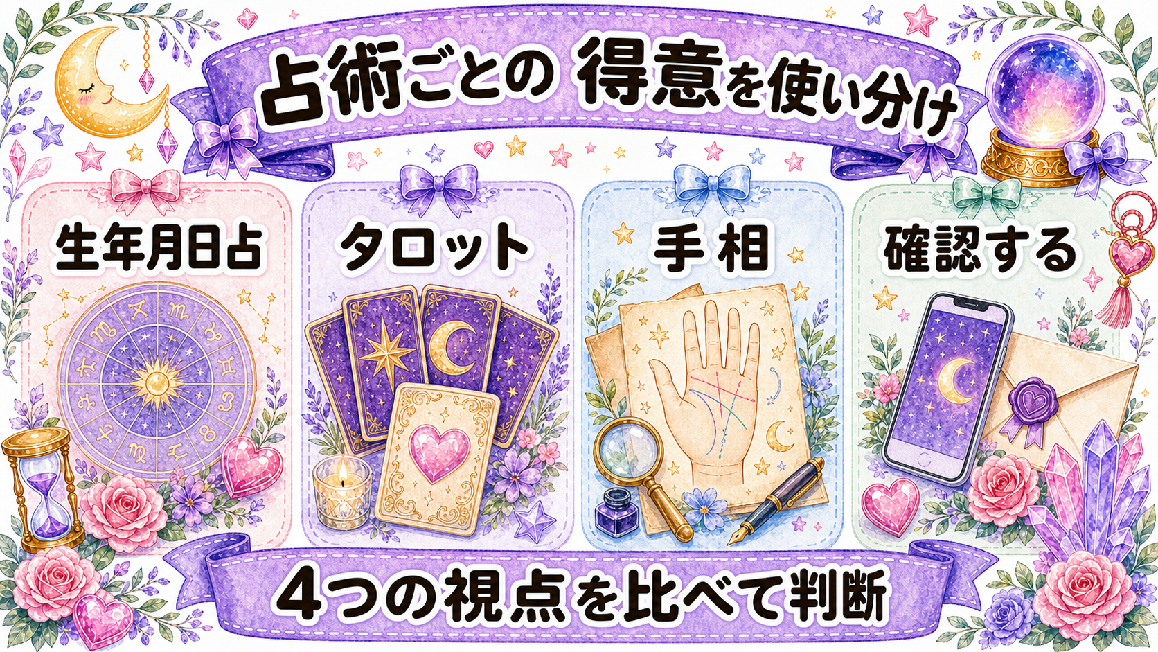 結婚できる占いは当たる?時期・相手・行動を相談する質問例 結婚占いで使われる占術の違い