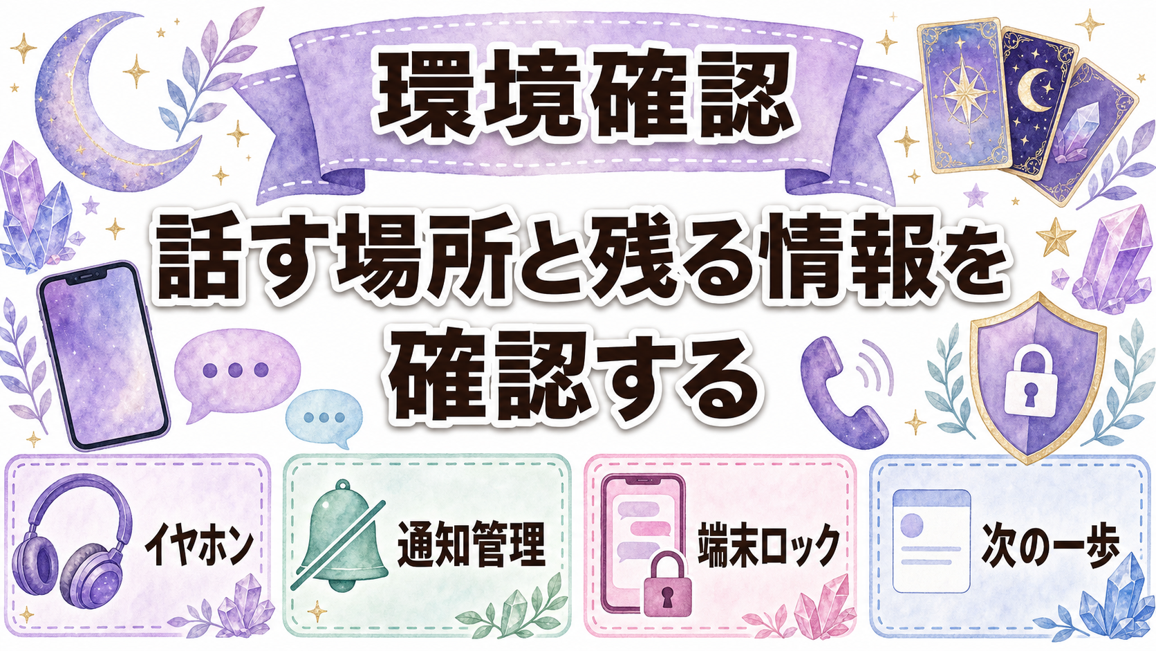 チャット占いと電話占いを比較|料金・向く悩み・選び方の違い 匿名性・プライバシー・相談環境を比較
