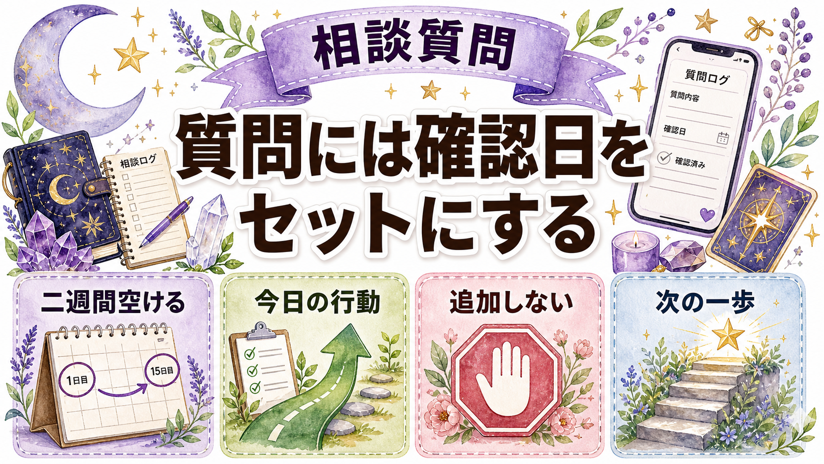 占い依存をやめる方法|今すぐできる7日間の減らし方と相談先 同じ質問を繰り返さないためのルール