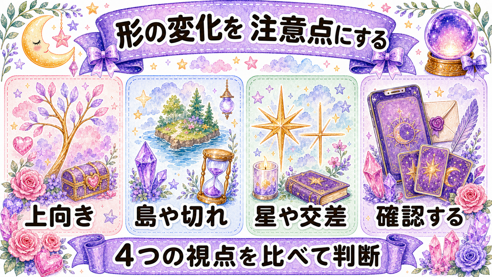 手相の太陽線の見方｜仕事運・成功運・金運と左右別の読み方 太陽線の枝分かれ・島・切れ・星の見方