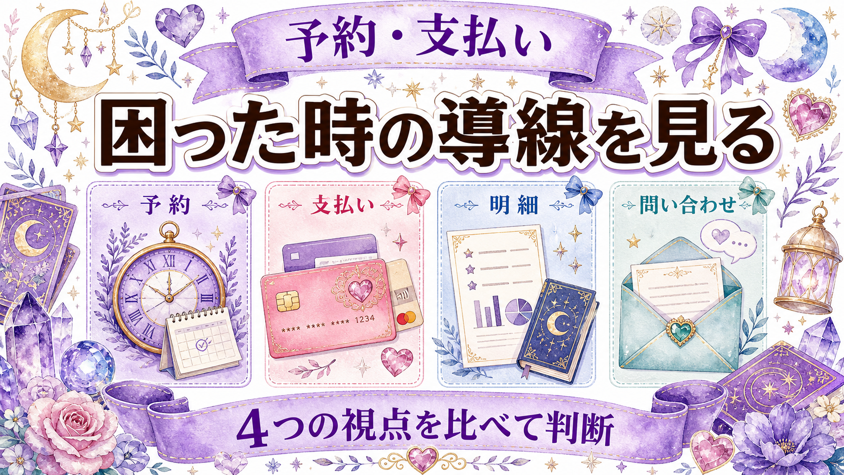 電話占いヴェルニとピュアリを比較|料金・初回特典・先生の探し方 予約・支払い・サポートを比較する