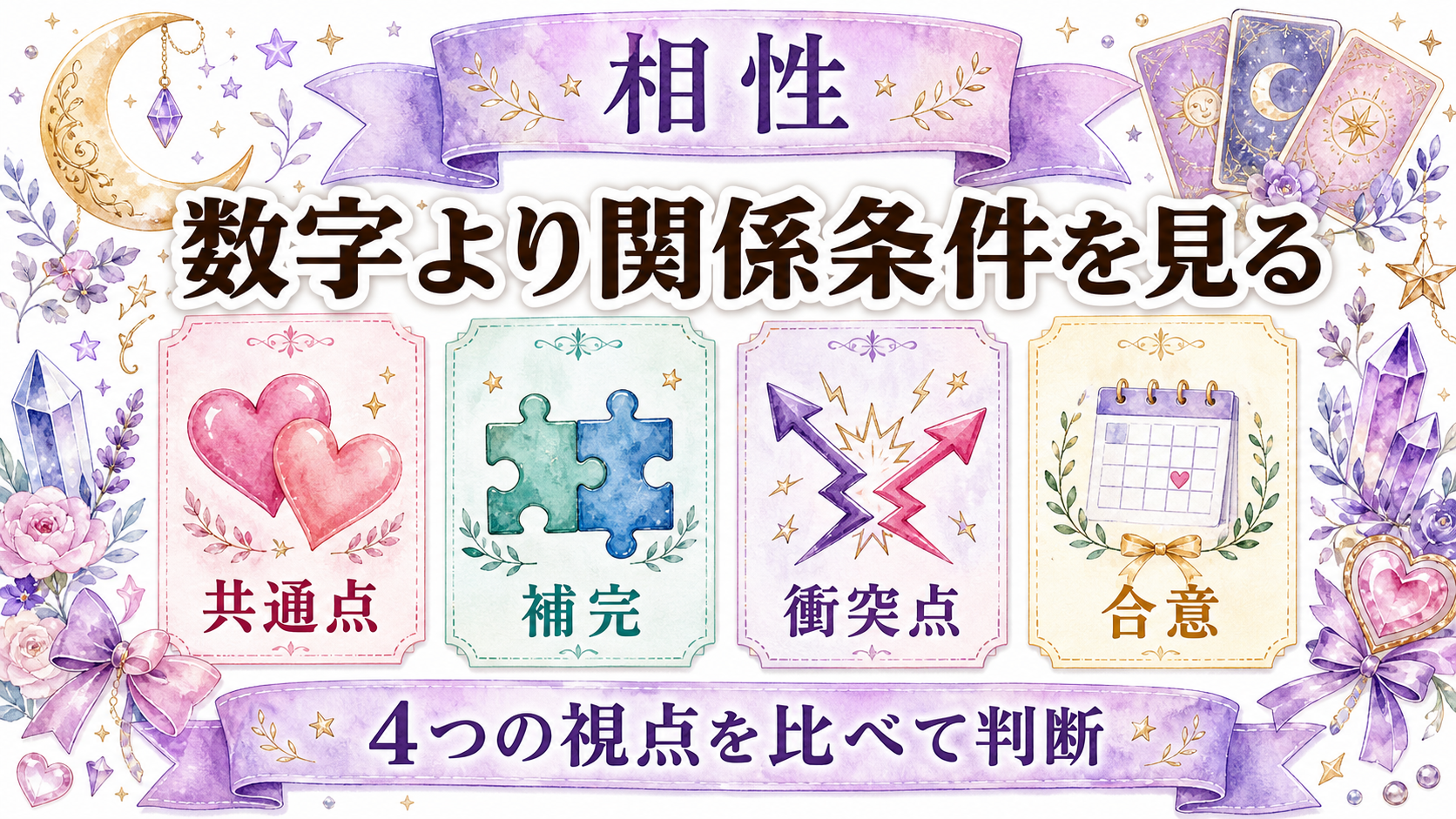数秘術の運命数が示す恋愛傾向｜計算方法と1〜9・11・22・33の意味 運命数の恋愛相性を読む方法
