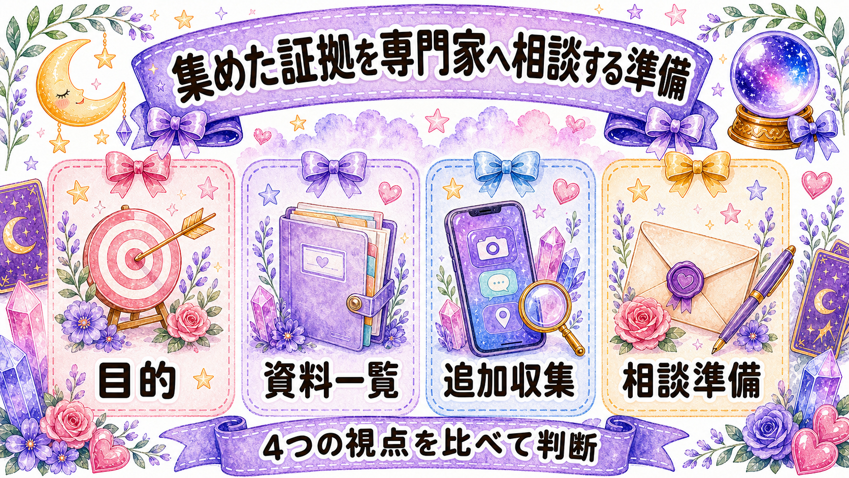 不倫の証拠をスマホで集める方法|保存すべき内容と違法になる行為を解説 集めた証拠を専門家へ相談する準備