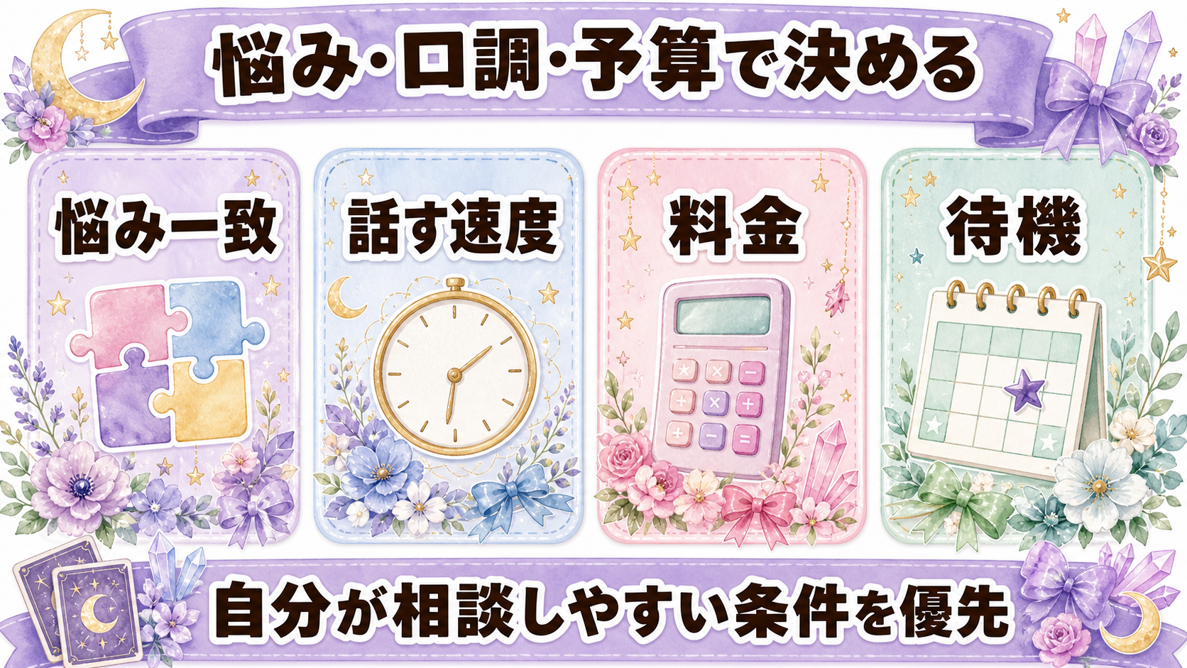 霊視で当たると評判の電話占い師5選|公式情報・料金・相性の見方 五名から自分に合う一人を選ぶ