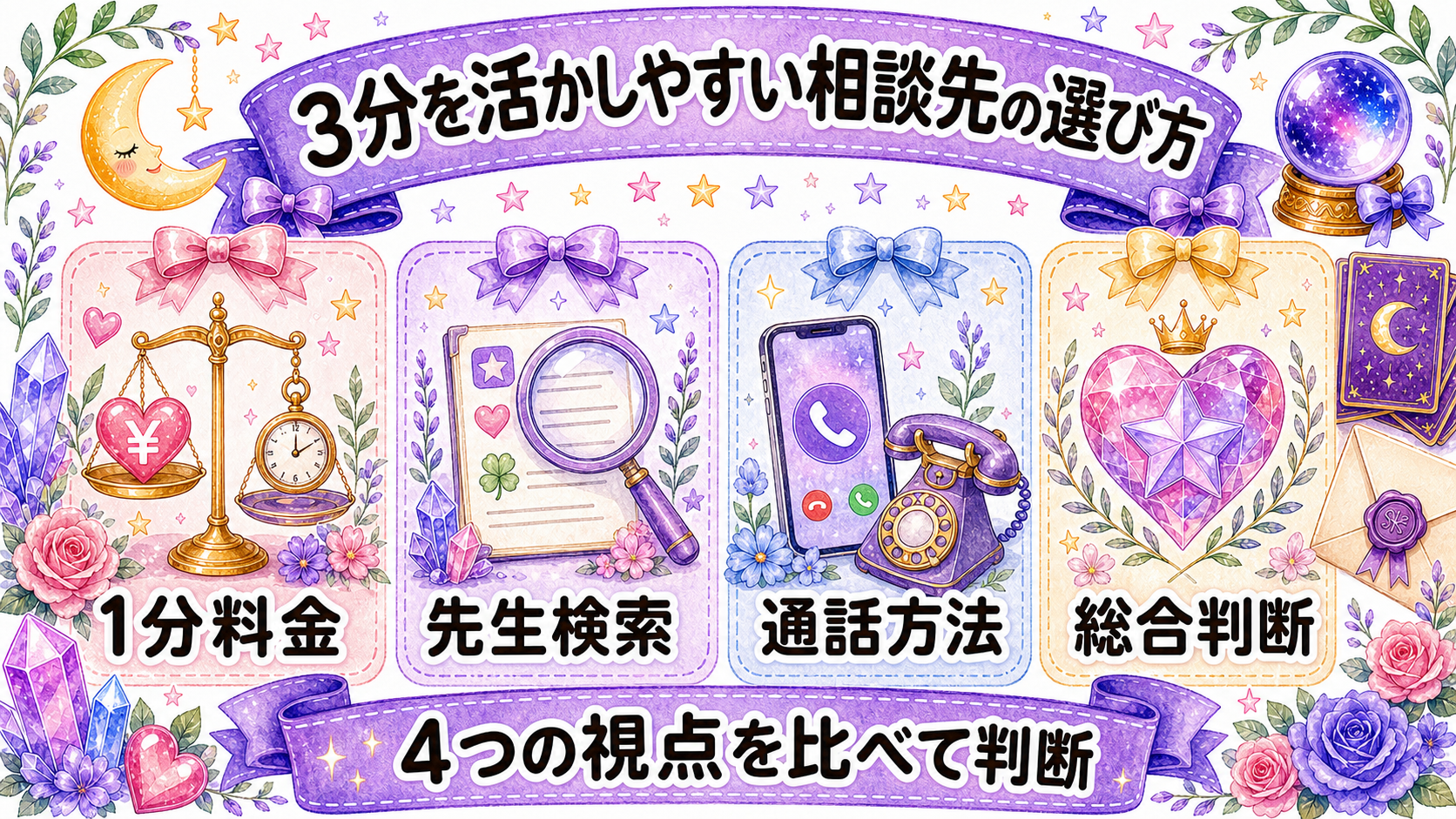 電話占いの初回3分無料を活用する方法|短時間で聞く質問と時間配分 3分を活かしやすい相談先の選び方