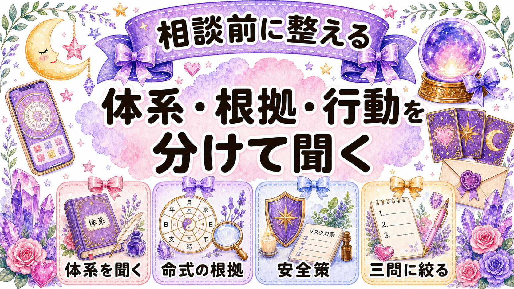 四柱推命の大殺界とは?六星占術との違い・空亡の意味と過ごし方 四柱推命や六星占術の鑑定で聞く質問例