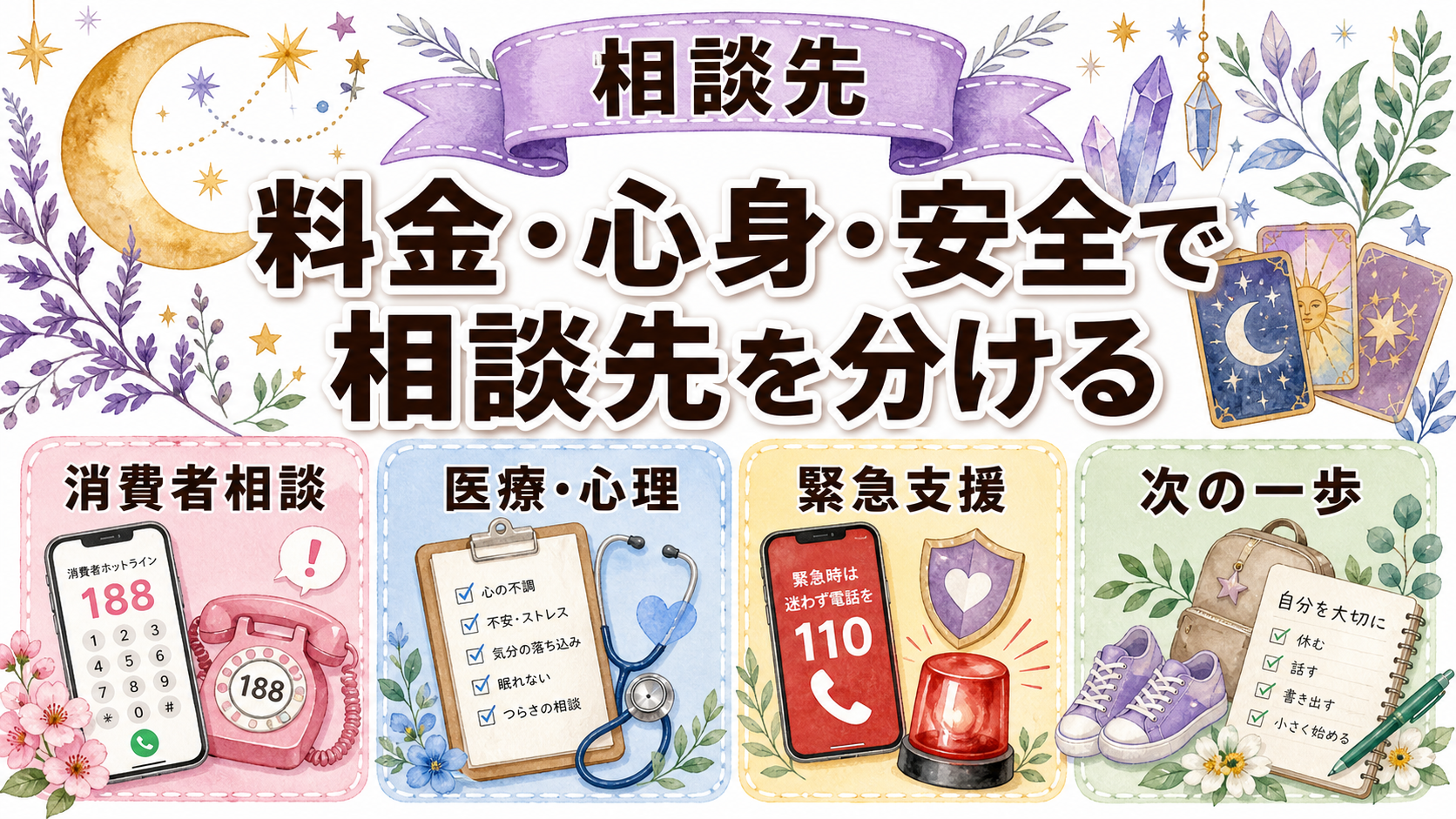 占い依存をやめる方法|今すぐできる7日間の減らし方と相談先 占い依存で使える相談先と緊急の目安