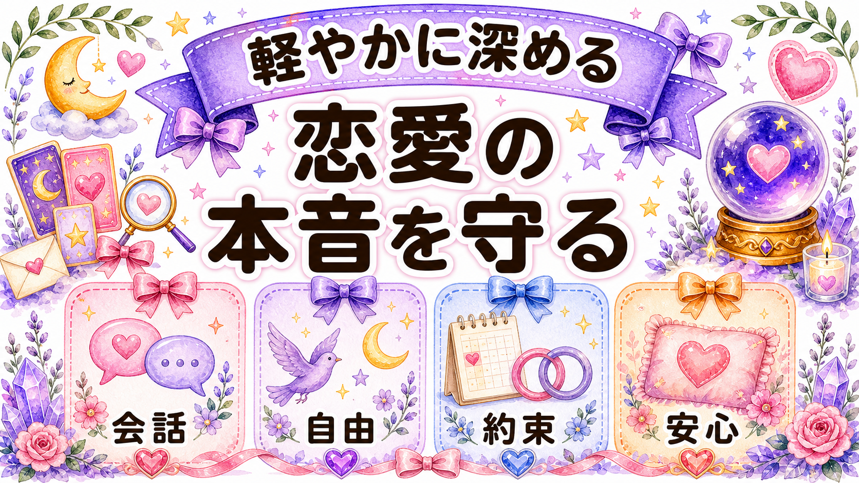 数秘術3の恋愛の判断ポイントを整理するイメージ