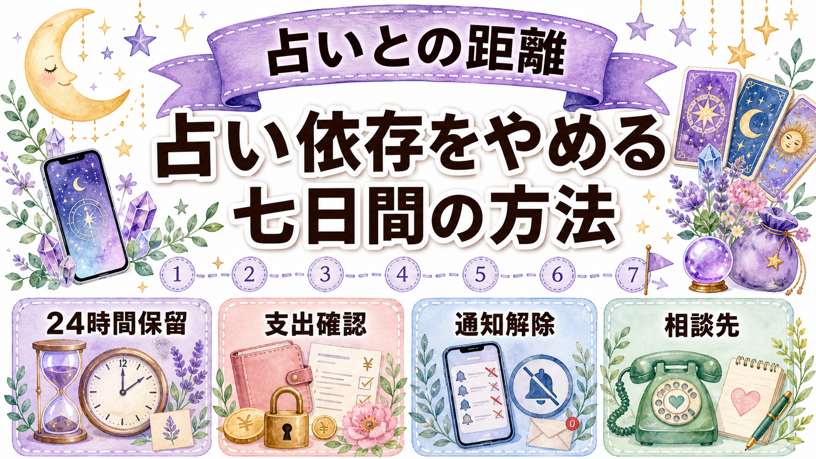 占い依存をやめる方法｜今すぐできる7日間の減らし方と相談先
