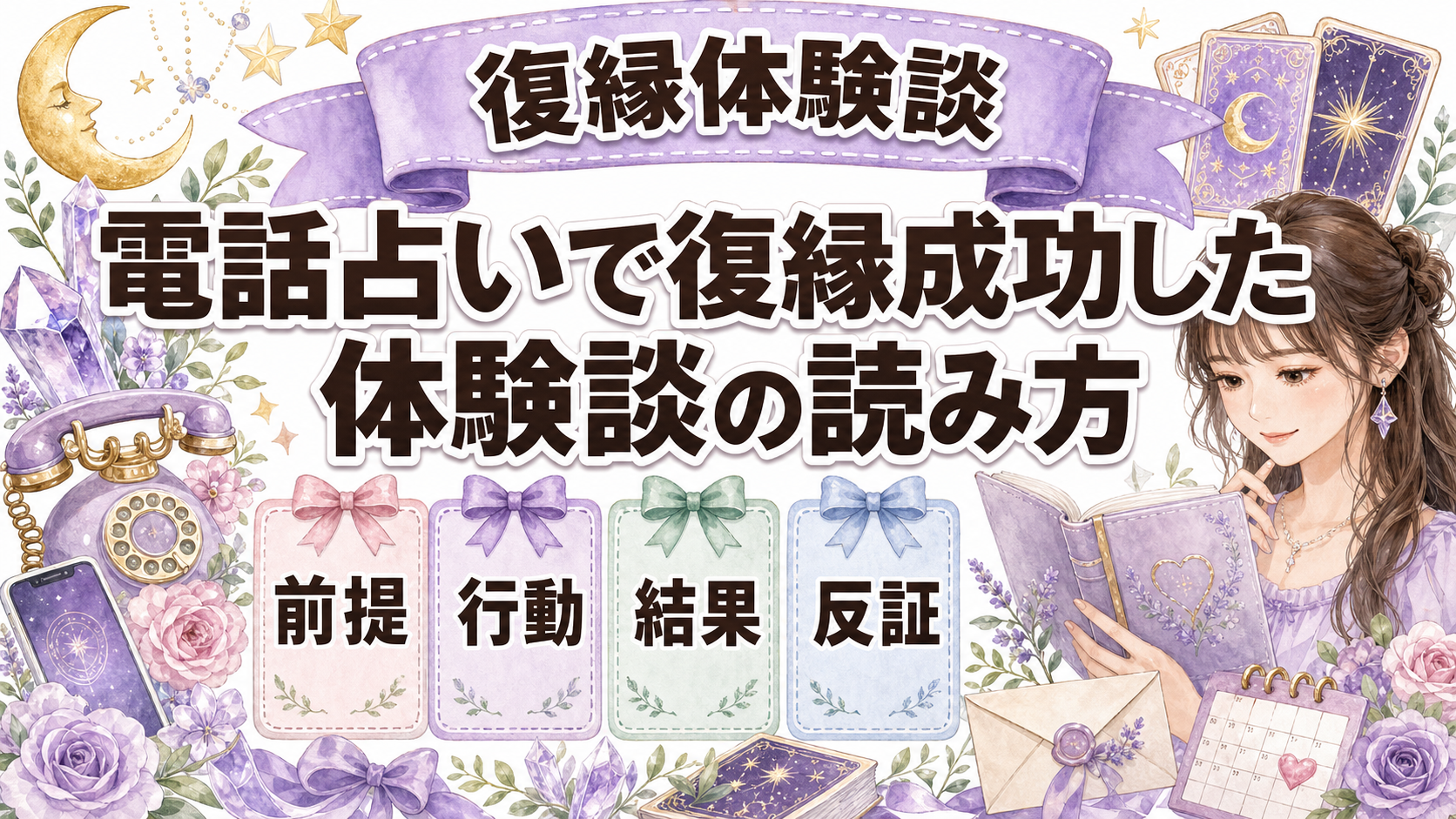 電話占いで復縁成功した体験談の読み方｜再構成例と行動の共通点