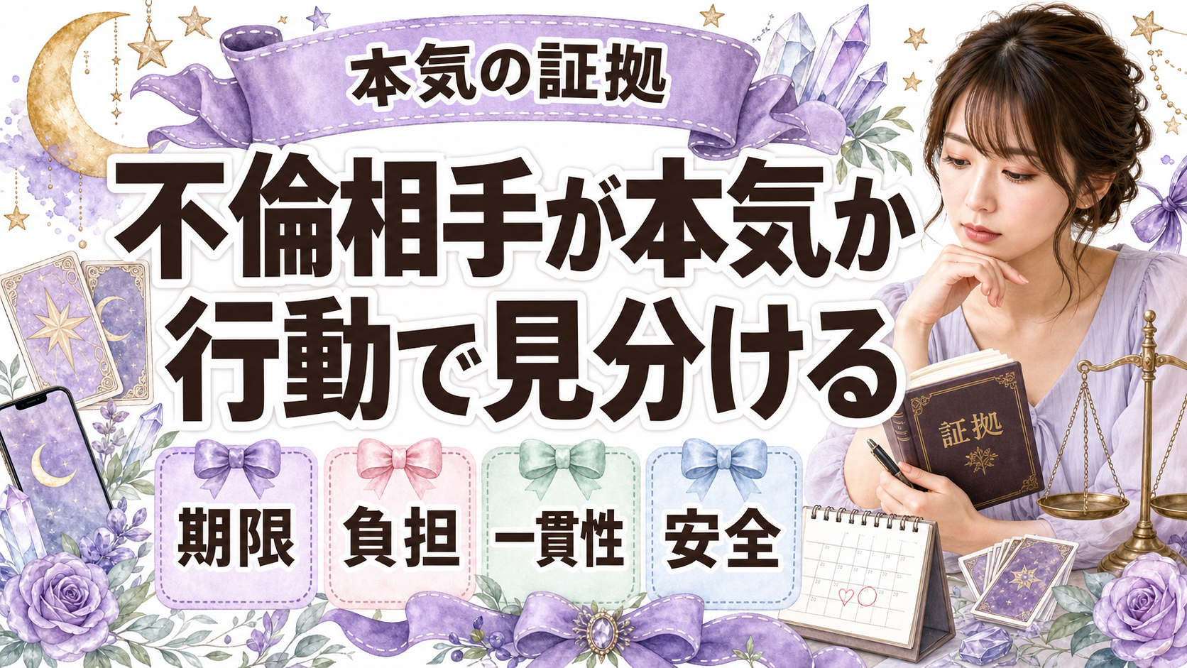 不倫相手が本気か分かる証拠｜言葉より行動で判断する基準