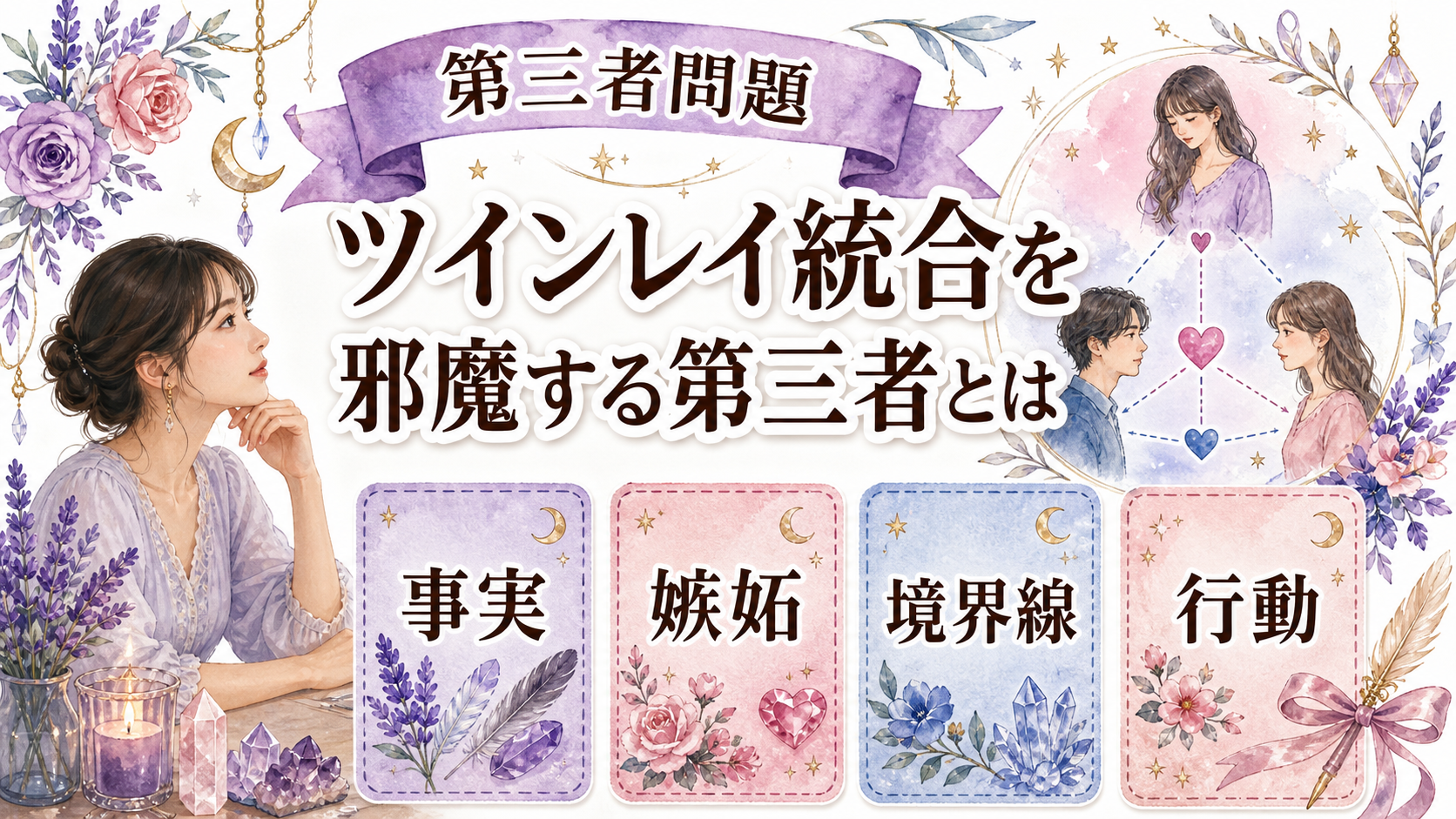 ツインレイ統合を邪魔する第三者とは？現実の関係と境界線の整え方