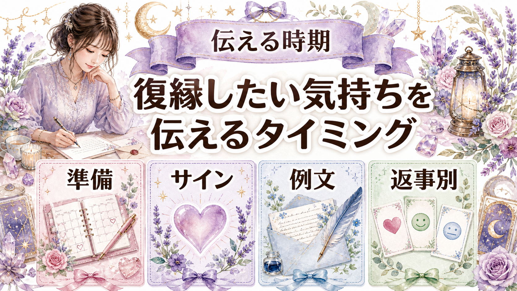 復縁したい気持ちを伝えるタイミング｜連絡前の条件と例文