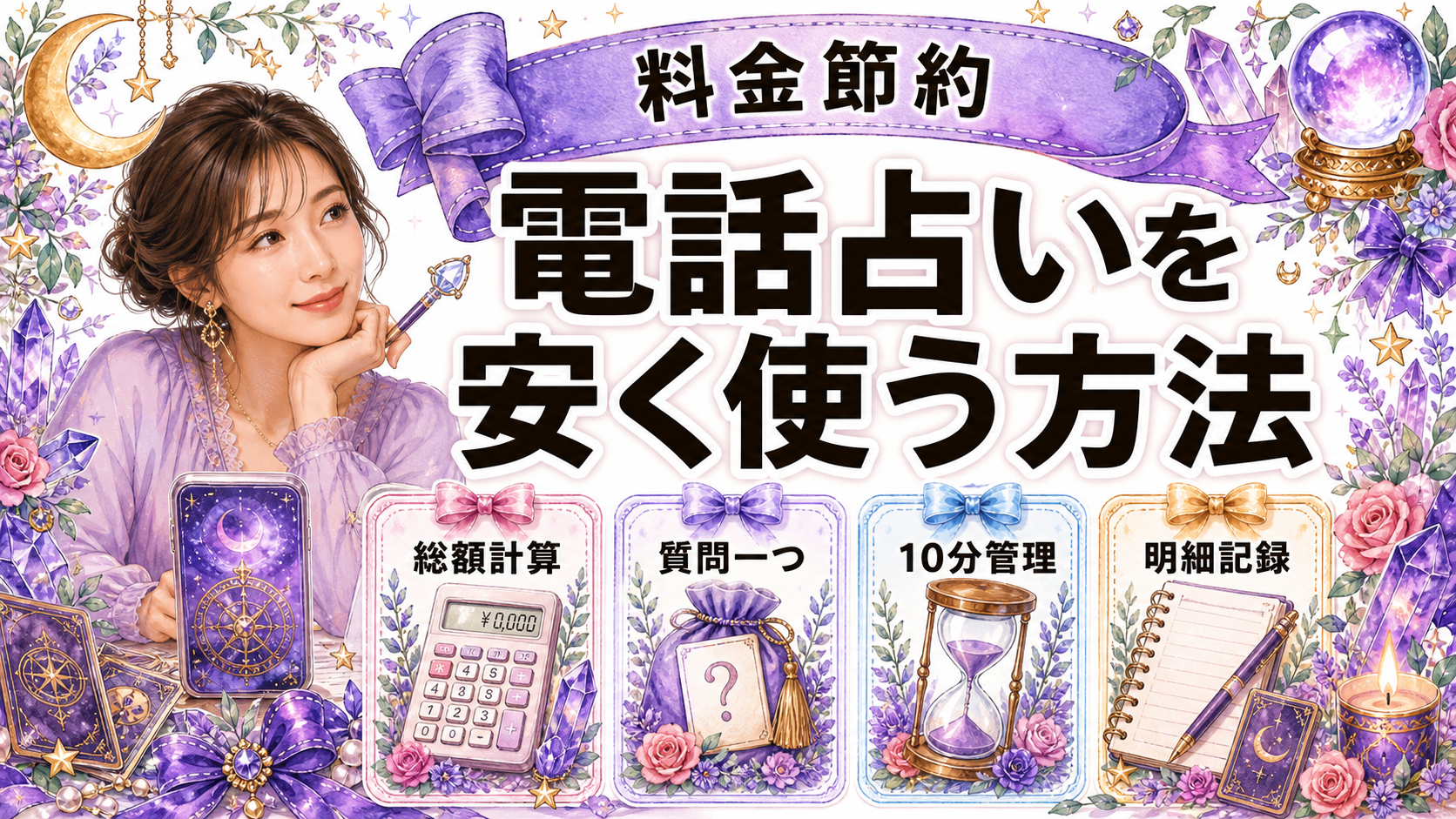 電話占いを安く使う方法｜料金を節約する10分準備と予算管理