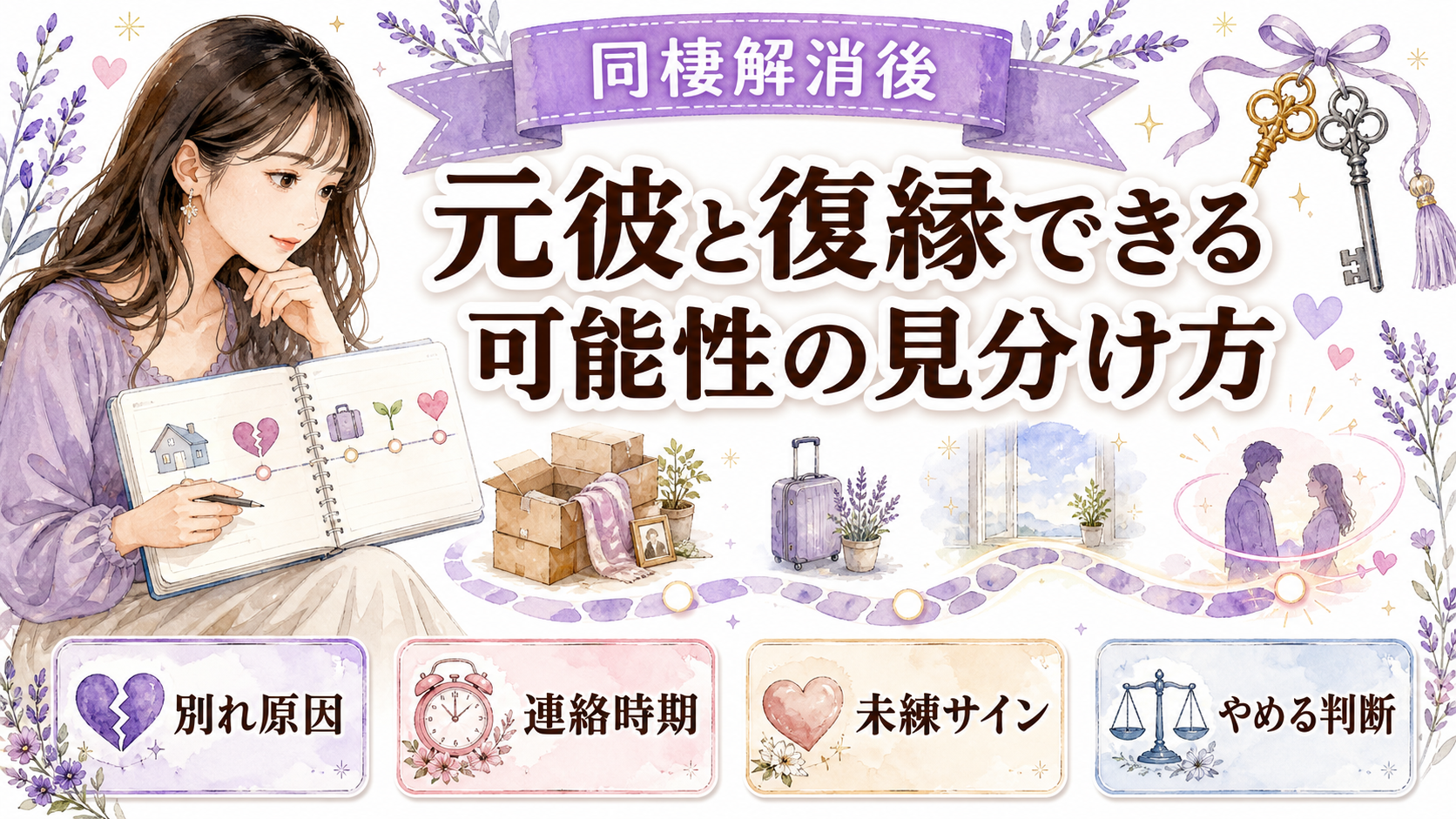 同棲解消した元彼と復縁できる？可能性のサイン・連絡時期・占いの使い方