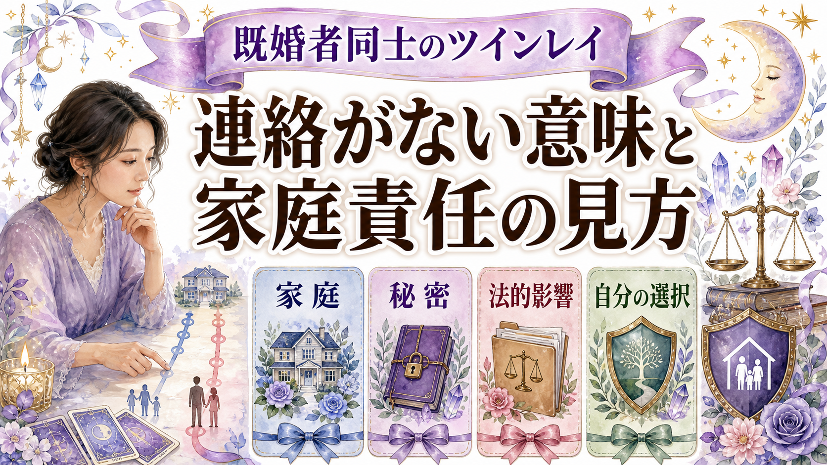 既婚者同士のツインレイから連絡がない意味は？家庭責任と沈黙を切り分ける