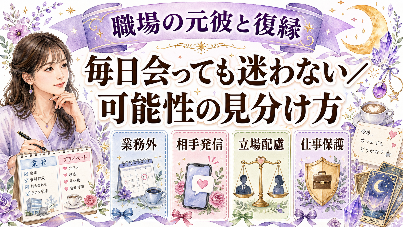 職場で毎日会う元彼と復縁できる可能性は？仕事を守る距離感と占いの質問