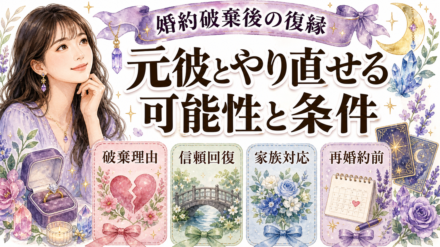 婚約破棄した元彼と復縁できる可能性は？占いで聞く質問と信頼を戻す条件