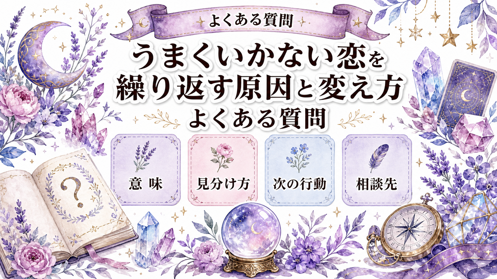恋愛がうまくいかないのを繰り返す原因|同じパターンを変える方法 よくある質問