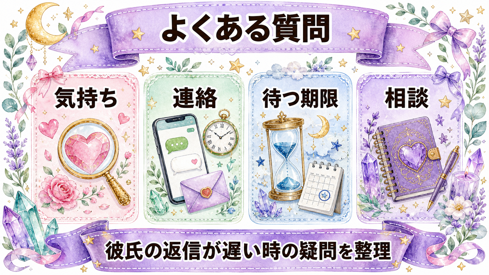 彼氏のLINE返信が急に遅いのはなぜ?気持ちの見分け方と占いで聞く質問 よくある質問