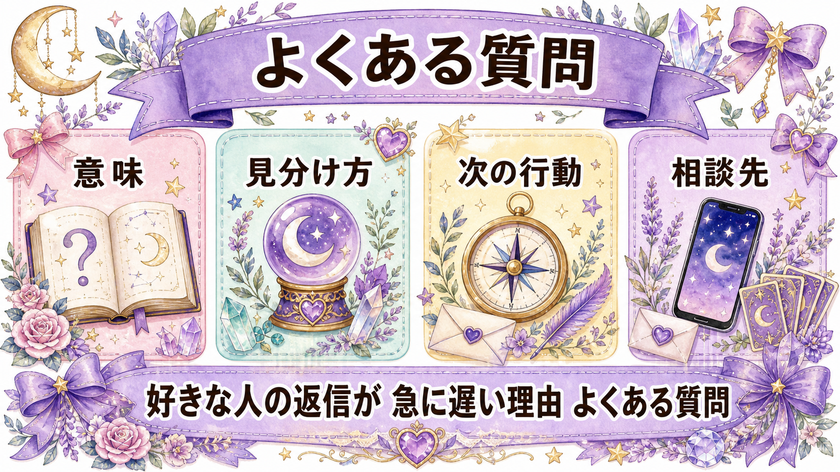 好きな人のLINE返信が急に遅い理由は?脈あり・脈なしの見分け方と占い よくある質問