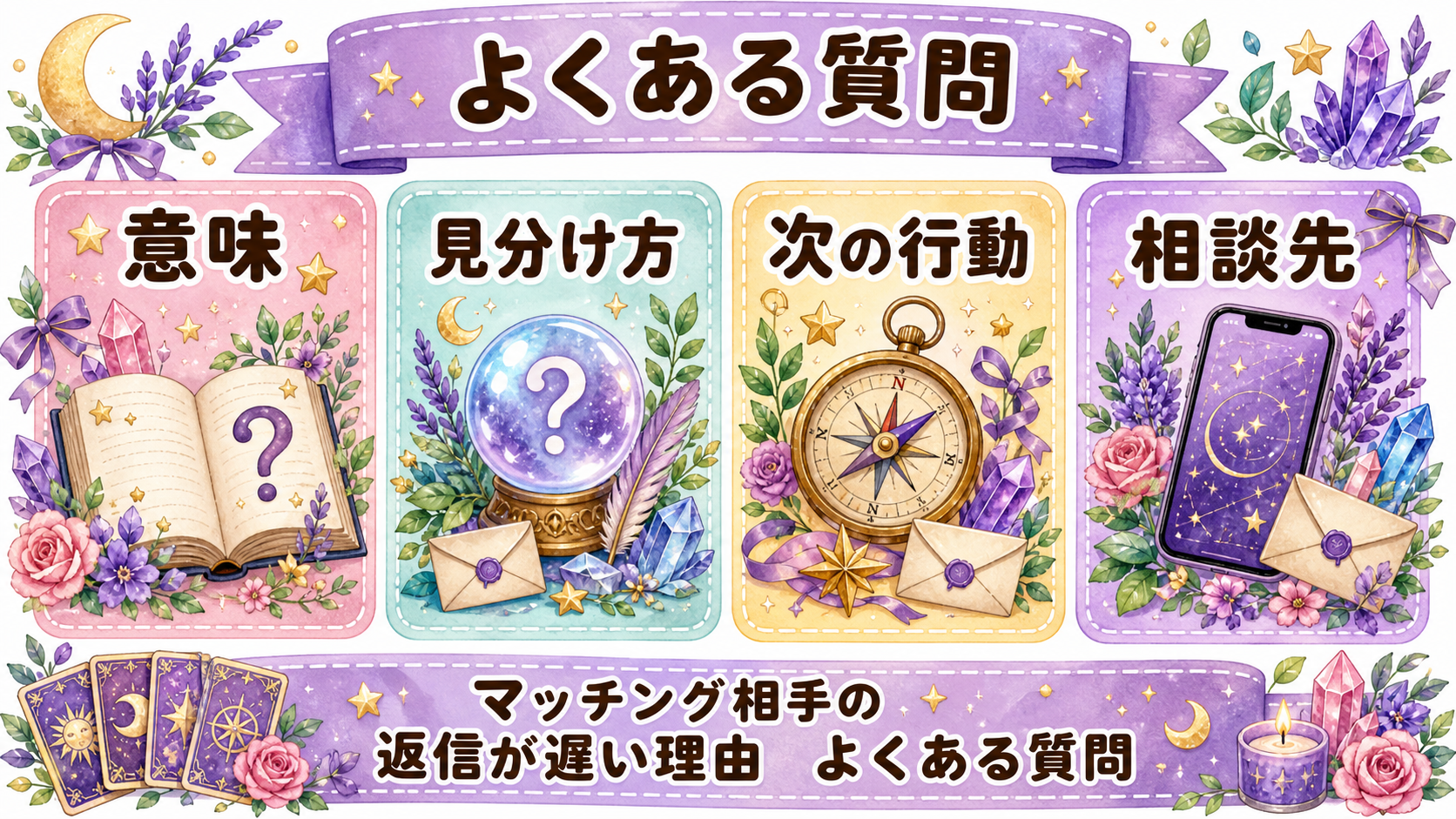 マッチングアプリの相手の返信が急に遅い理由は?フェードアウト判断と占い よくある質問